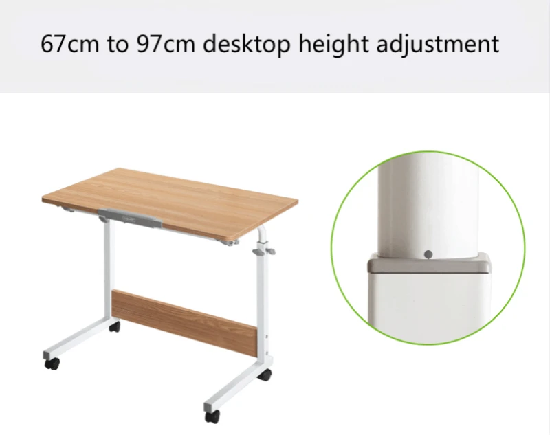 Simple Foldable Multifunction Desk Household Moveable Computer Table Lifted Bedside Desktop Tiltable with Wheel Convenient Desk Simple Foldable Multifunction Desk Household Moveable Computer Table Lifted Bedside Desktop Tiltable with Wheel Convenient Desk