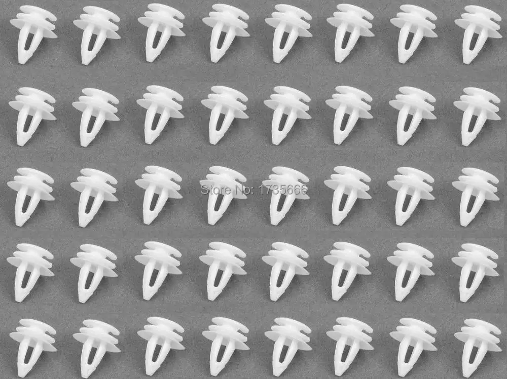 

Set of 500 Pcs White Nylon Door Trim Panel Clip Retainer 51411973500 Case For BMW 3/5/7 E36 E34 E46 38 39 M3