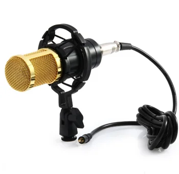 

BM 800 High Quality Professional Condenser Sound Recording Microphone With Shock Mount For Radio Braodcasting
