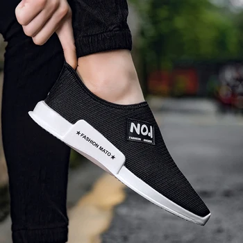 

Fashion Black Pop Casual Shoes Summer Men High Quality Breathable Comfortable Adult Sneakers Brand Lazy Shoes Gray B820 28-66