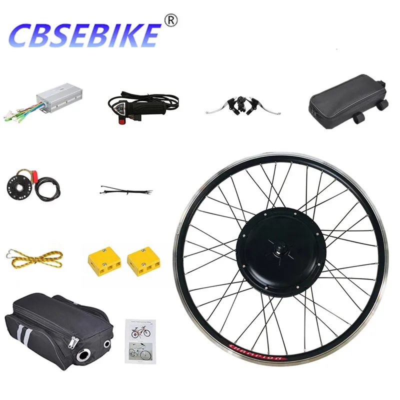 CBSEBIKE Ebike, комплект передних колес, высокая скорость преобразования 36v250w 36v500w 48v500w 48v1000w, 24 дюйма, QB01-24