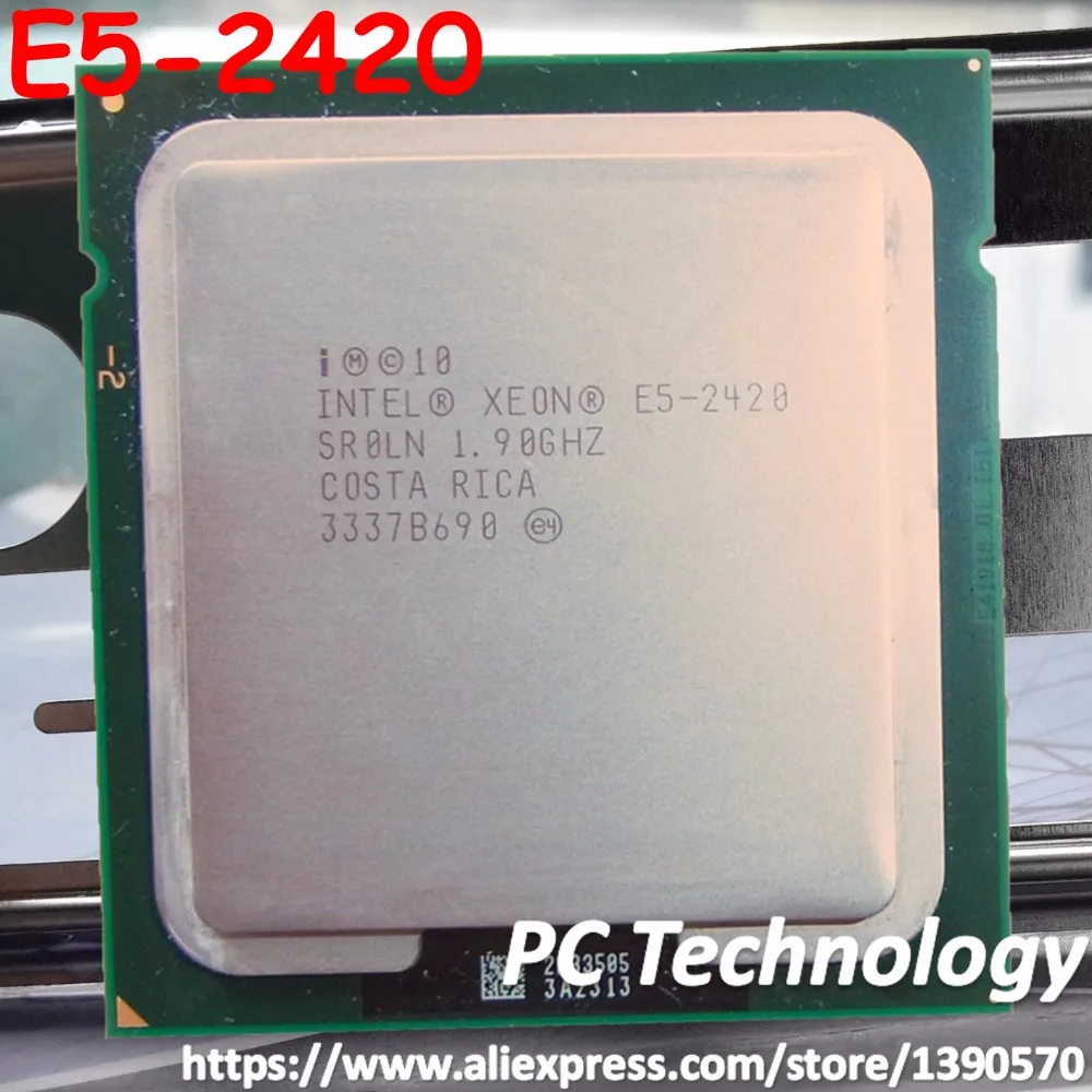 Оригинальный процессор Intel Xeon E5 2420 1 9 ГГц 15 Мб 6 ядерный LGA1356 SR0LN Доставка в течение