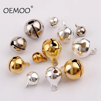 

Silver Gold Nickel Copper Jingle Bells Pendants Hanging Christmas Ornaments Christmas Decorations Party DIY Crafts Accessories