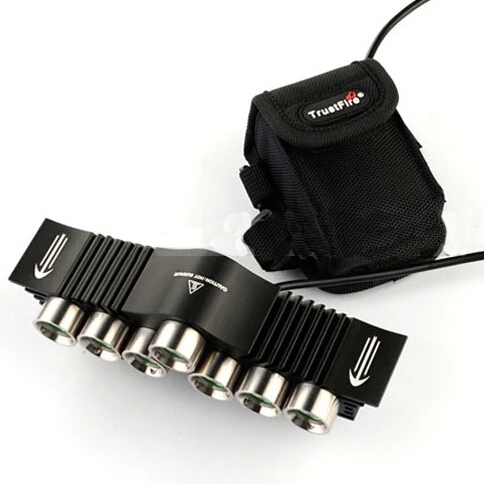 Best price at $101 Cheap Trustfire TR-D013 MTB bike Bicycle light 7xCREE XM-L2 (U3) 3 Mode 3200 Lumens MOTO Light+8.4V 7800mAh 18650 Battery Pack&Charger