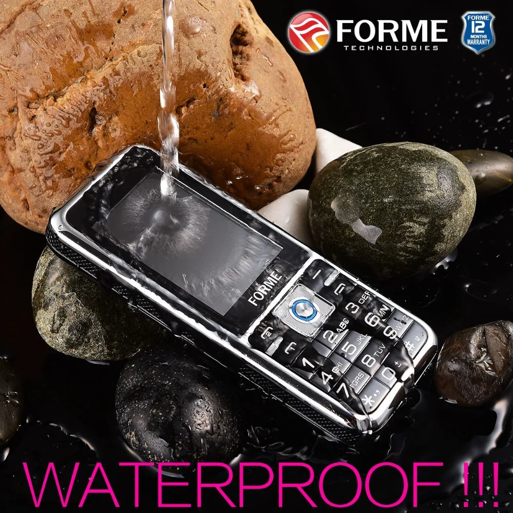 Водонепроницаемый!!! Большая Батарейка!!! FORME X MAN  двойная симка bluetooth факел
