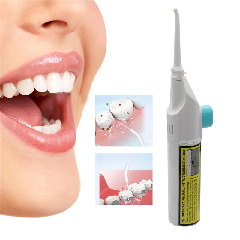 

Oral Hygiene Teeth Whitening Punching Tool Portable Manual Tooth Washing Cleaning Machine Interdental Washer Dental Cleaner 1Pcs