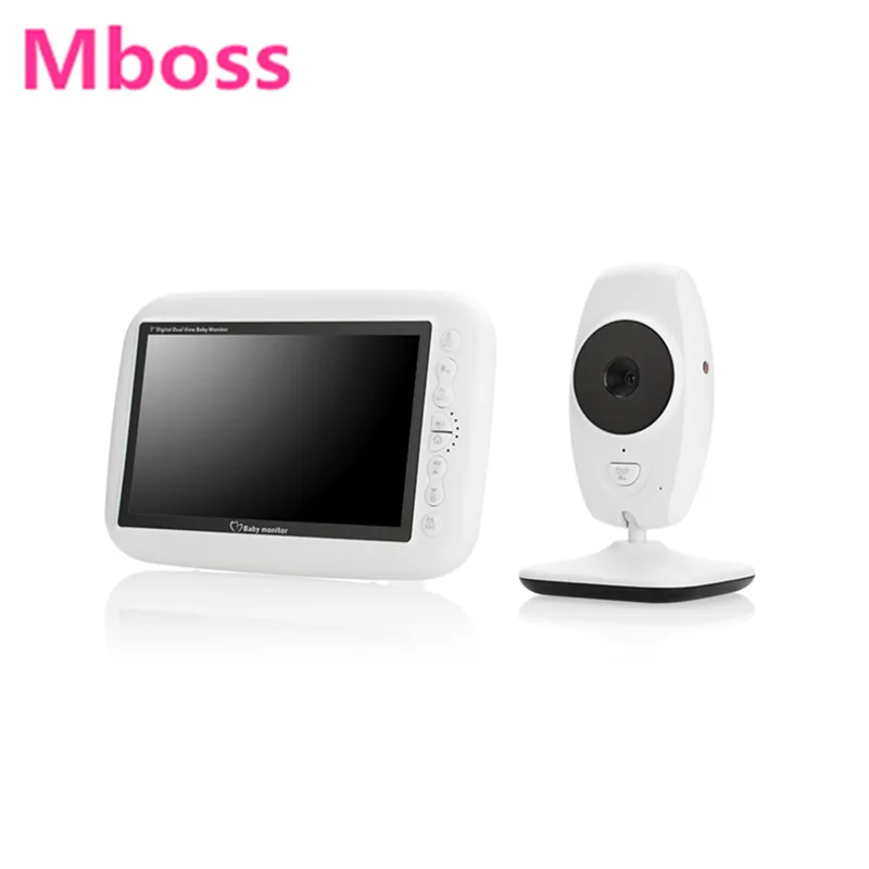 

Large 7 inch LCD TFT 5m Night VisionTwo Way Talk Temperature Detection Music Audio Baby Monitor