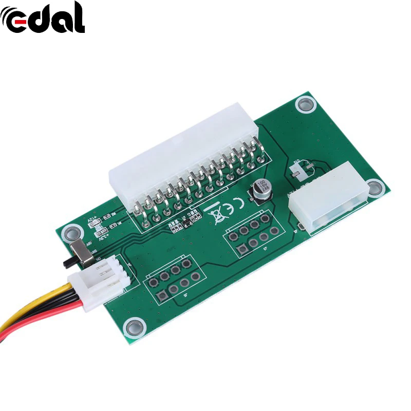 PC سطح المكتب ATX 24Pin المزدوج PSU امدادات الطاقة مزامنة كاتب موسع كابل ل تعدين البيتكوين توسيع ديد مع مفتاح يدوي 9557