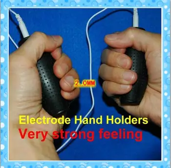 

1 Pair Body Relax Massager Electrode Hands Holder For Tens Machine Pain Relief with cable