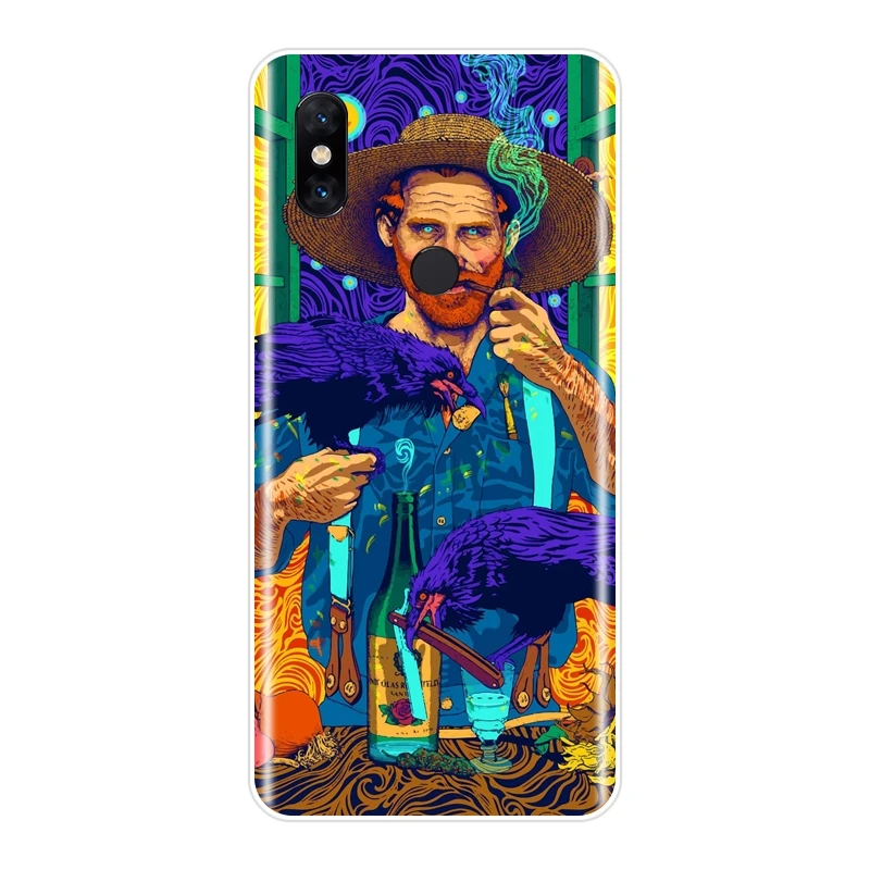 Мягкий силиконовый чехол с рисунком Ван Гога для Xiaomi Mi Mix 1 2 2S 3 Max Note 3|Бамперы| |