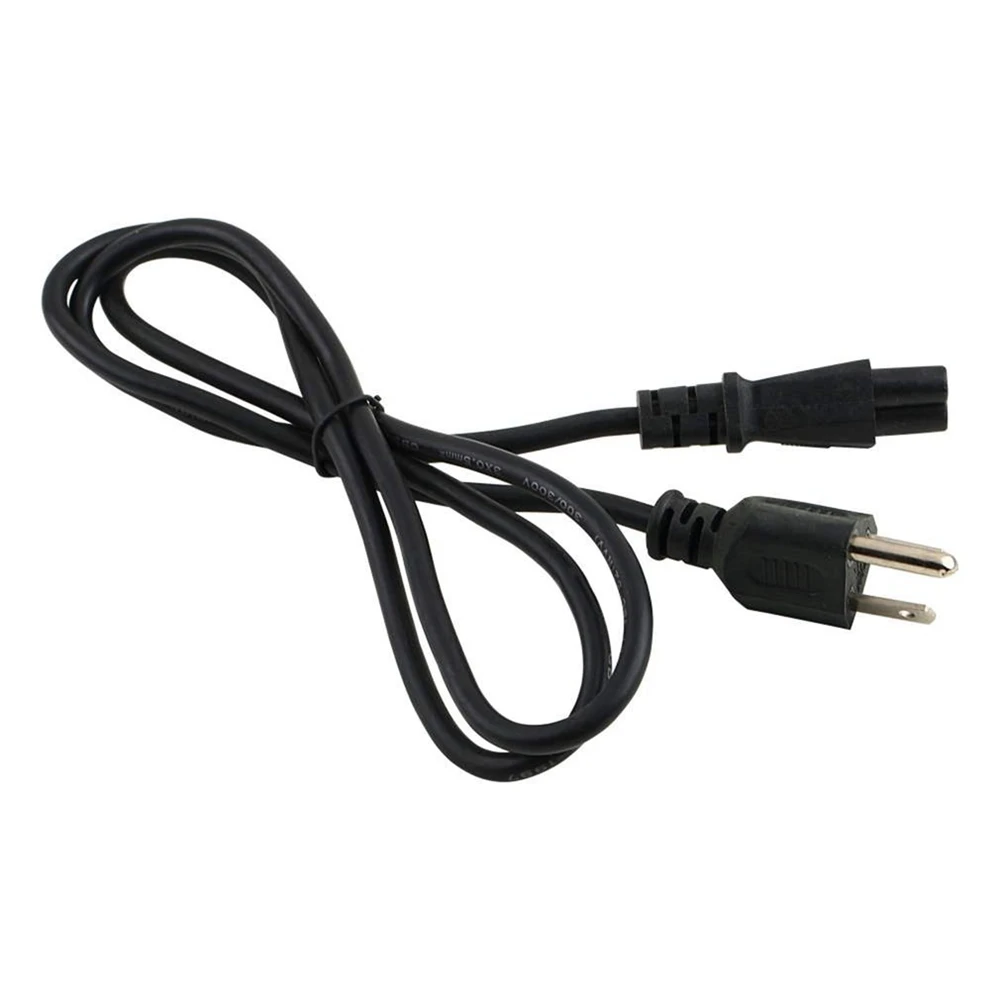 MLLSE Black 3 Prong AC Clover Style Power Cord Cable Replacement Fit