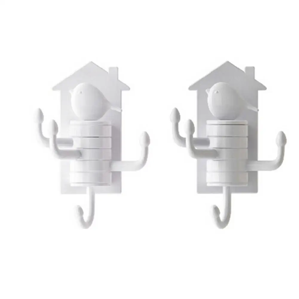 

Bird Vertical Rotating Hook Waterproof Strong Adhesive Nail-Free Kitchen Wall Bathroom Multifunctional Hook