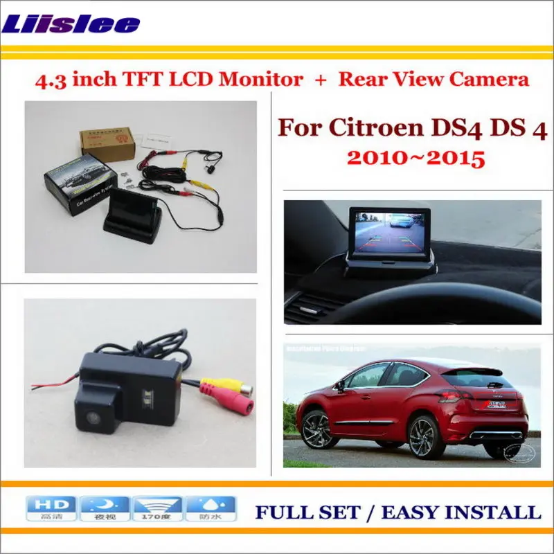 

Liislee For Citroen DS4 DS 4 2010~2015 - Car Parking Camera + 4.3" LCD Monitor NTSC PAL = 2 in 1 Parking Rearview System