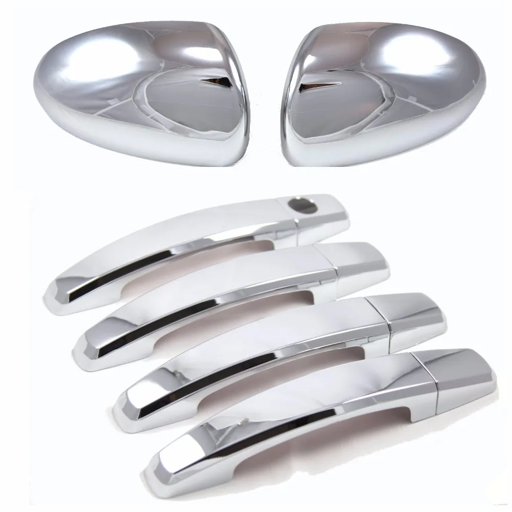 Chrome Side Door Handle Covers Trims chrome Side Mirror Covers for 2011
