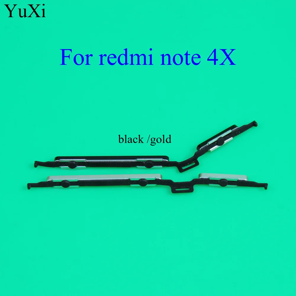 

YuXi New Side Key Button For Xiaomi Redmi note4X Side Volume Button+Power OFF/ON Button Replacement