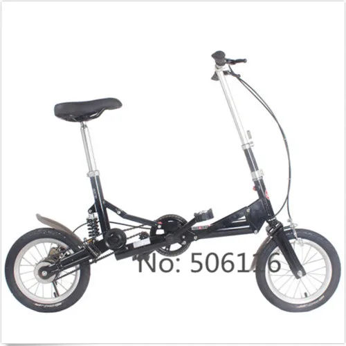 

14" New Fashion Portable Single Speed Folding Bicycle Mini Foldable Bike - Black