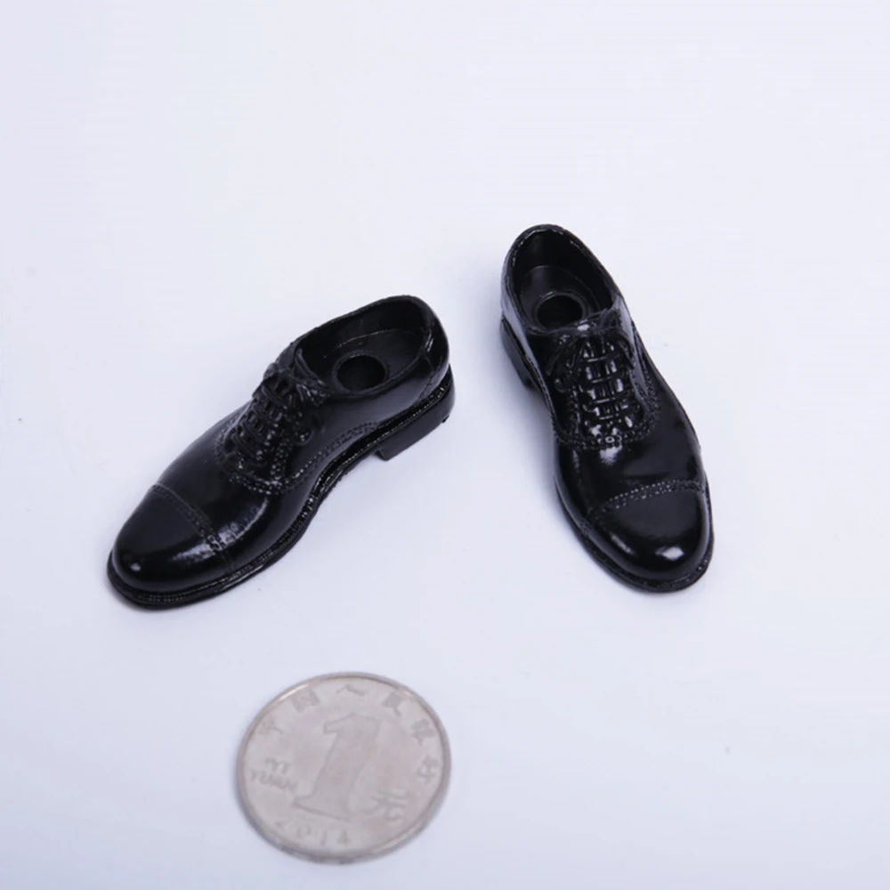 Черный, коричневый, 1/6 весы, аксессуары для экшн-фигурок, черный пластиковый кожаный костюм, обувь с внутренней формой стопы для мужского тела