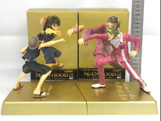 

2pcs/set One piece Luffy Anime Action Figures PVC Collection Model toys for christmas gift free shipping