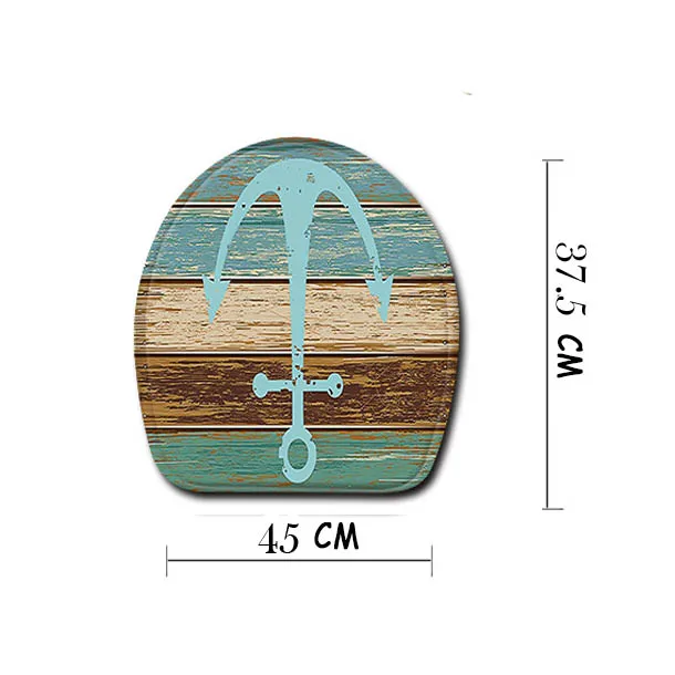 1pc Toilet mat A Экологически чистые коврики для ванной с якорем, Нескользящие коврики для ванной, чехлы для сидений, 3D коврик для туалета, домашний декор, 1 шт. U ковер - Цвет: 1pc Toilet mat A