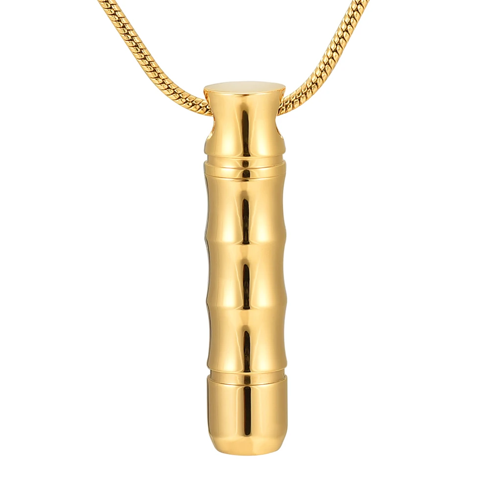 IJD9892 4 Color 316L Stainless Steel Memorial Urn Necklace for Ashes Personalized Keepsake Jewelry Cremation Pendant Women &amp Men |