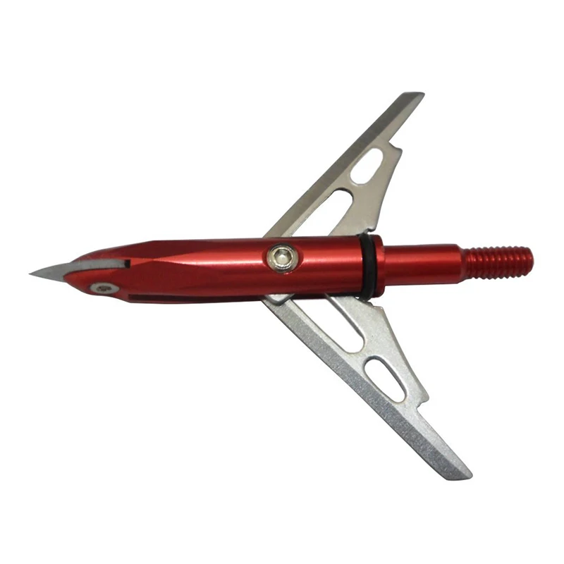 6 Pcs Two Blades 100 Grain Cutting Diameter 2 Inches Archery Hunting Red Broadheads +15 O-rings Newest 6 Pcs Two Blades 100 Grain Cutting Diameter 2 Inches Archery Hunting Red Broadheads +15 O-rings Newest