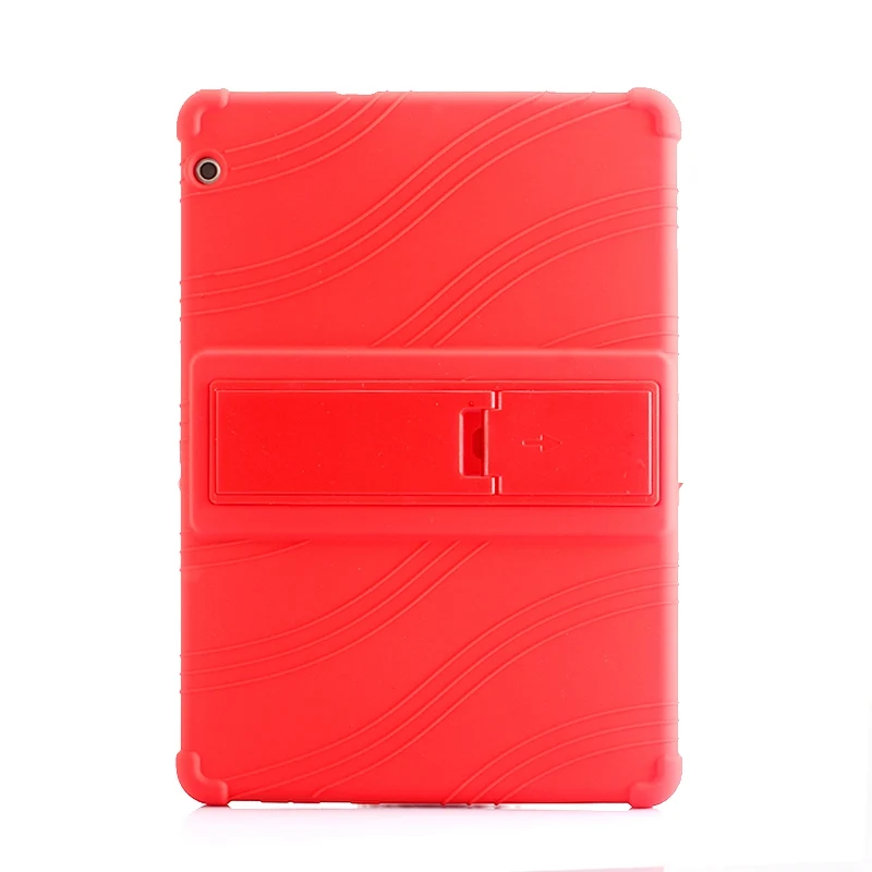 Красный Силиконовый чехол для телефона, для huawei MediaPad T3 9,6 дюйма мягкий резиновый чехол для планшета AGS-W09/L03/L09 пара чехлов для Honor MediaPad T3-10 9,6" - Цвет: Красный