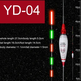 Светящаяся плавающая наживка для ночной рыбалки Flotador Высокая концентричность поплавок из композиционного наноматериала Boya Карп рыболовные снасти аксессуары - Цвет: YD-04