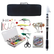 Hyaena телескопическая удочка комбо с катушкой 2,1 м/2,4 м/2,7 м/3,0 м/3,6 м карбоновая удочка 120 шт. набор Удочек