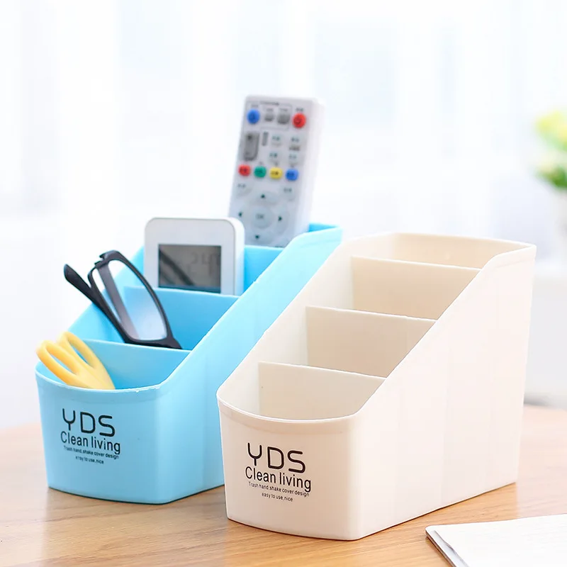 Desk Storage Rack Plastic Cosmetic Box Simple Multi-desktop Remote Control | Дом и сад
