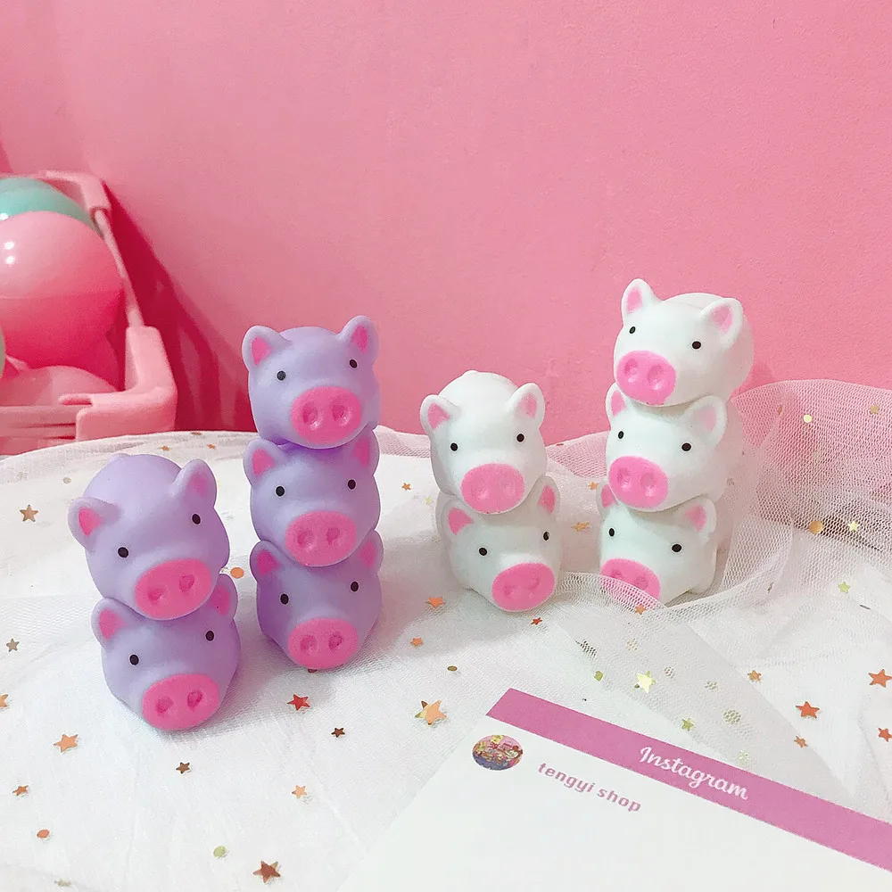 Мультфильм милые мягкие милый розовый поросенок весь человек игрушка vent pig