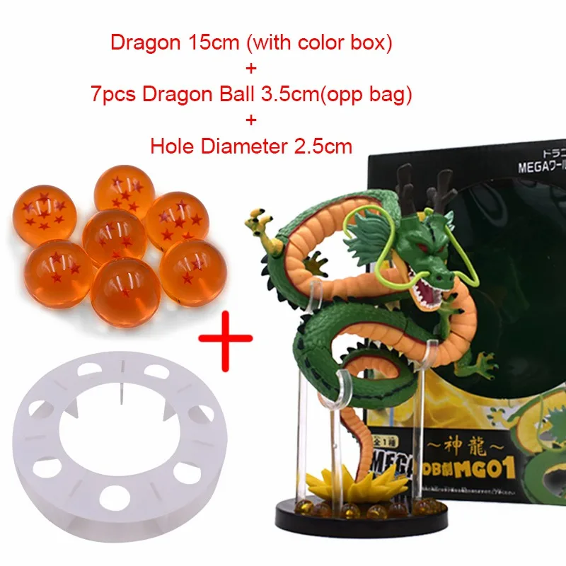 15 см аниме Dragon Ball Z фигурки Shenron Dragon Ball Z фигурки Набор шары дракона 7 шт. 3,5 см шары полка figuas