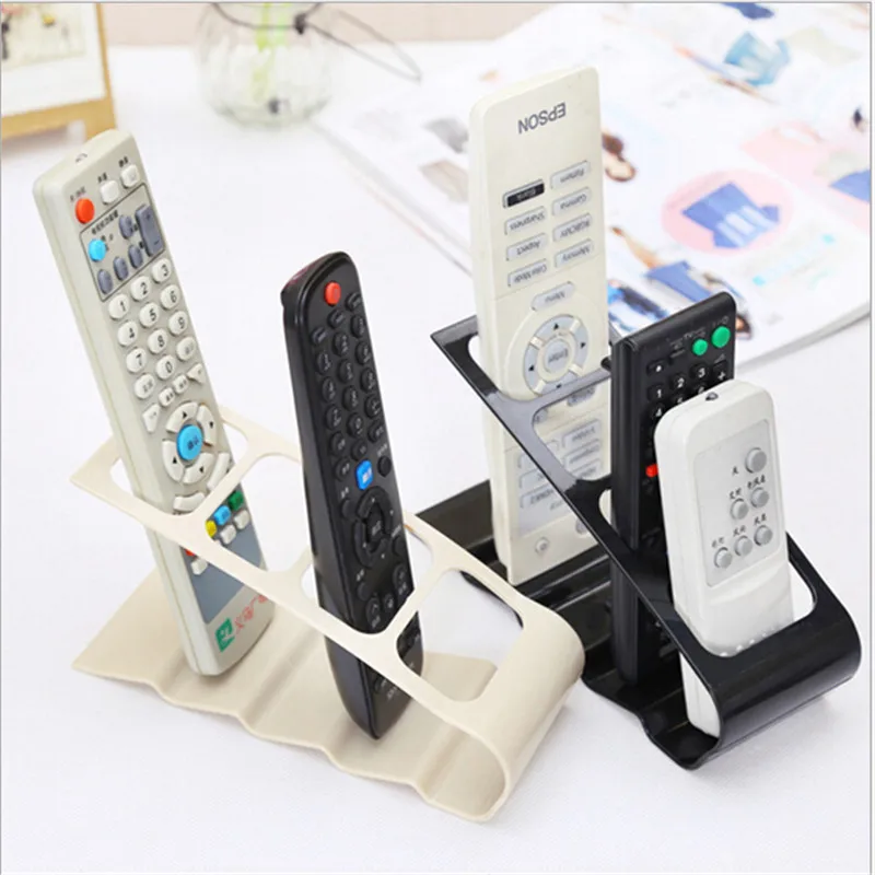 Practical Wrinkled 4 Section Home Appliance Remote Control Stand Holder