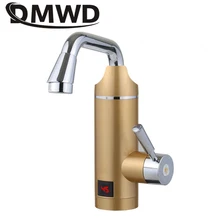 DMWD Электрический мгновенный нагреватель воды светодиодный с дисплеем температуры безрезервуарный кран быстрого нагрева кран для душа Ванная комната Кухня 3000 Вт