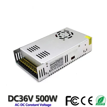 

DC 36V 14A 500W LED Light Belt Driver Switching Power Supply 110V 220V AC Constant Voltage Transformer Monitoring CCTV CNC