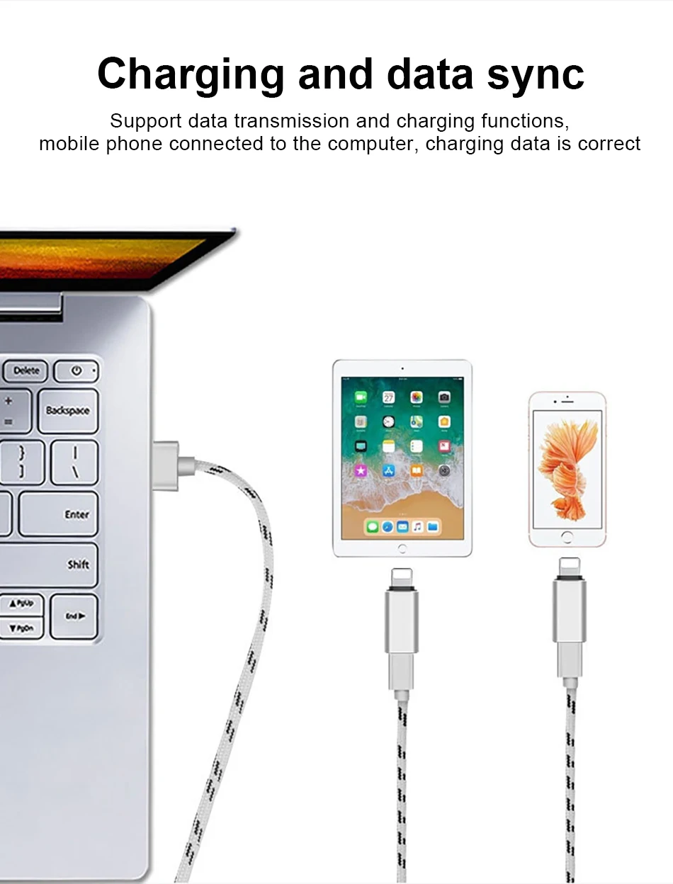 !ACCEZZ Mini USB OTG Adapter Type-C Female To lighting Male For Apple Adapter For iphone X XS XR 8 7 Plus Sync Charger Converter (5)