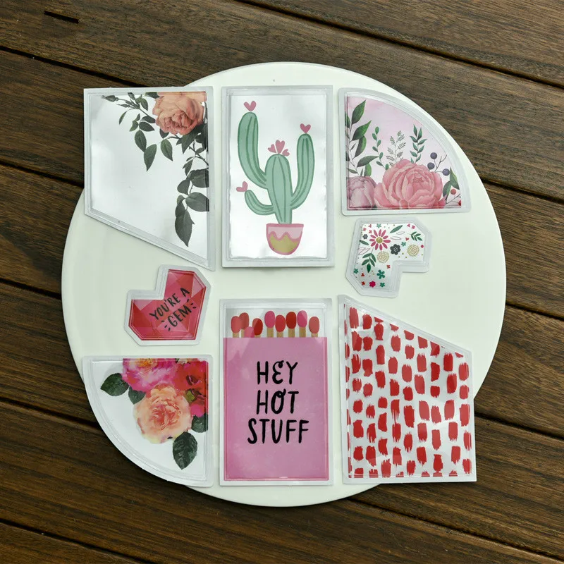 

PVC Pocket Stickers Set for Scrapbooking Happy Planner/Card Making/Journaling Project