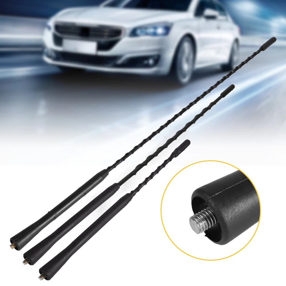 

Universal 12V Car Roof Antenna Mast Stereo Radio FM AM Amplified Booster Antenna 9" 11” 16”