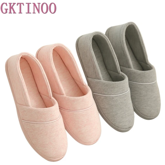 New 2018 Winter-Autumn At Home Thermal Cotton-Padded Slippers Women's Cotton Slippers Indoor Slippers With Soft Outsole Shoes