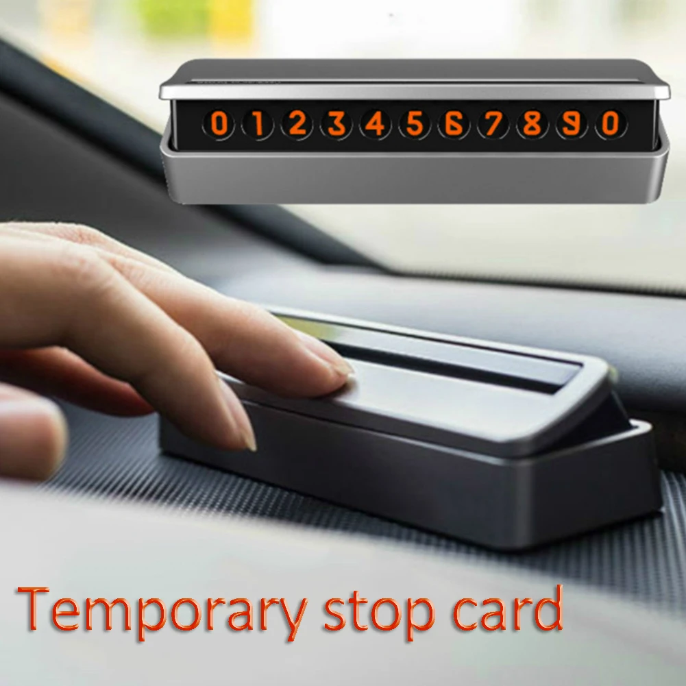 

Car Temporary Parking Card Drawer Plate style Towing Phone Number card Aroma Diffuser Car Sticker Decorative Stickers
