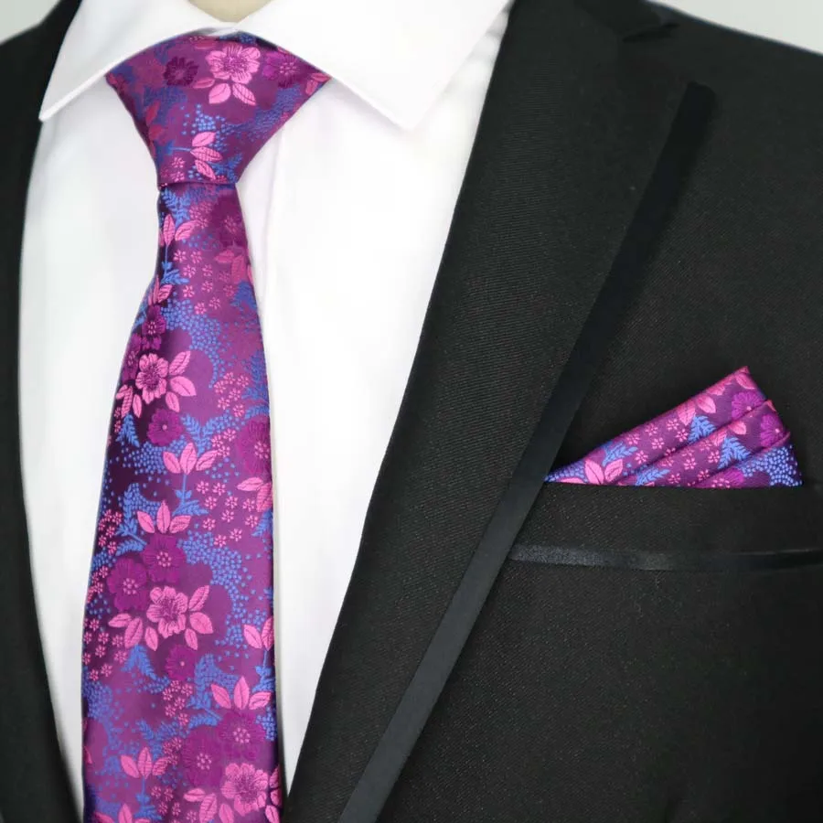 35 цветов, мужской галстук, классический, полиэстеровый, Шелковый, вечерние, свадебные, Цветочный, в полоску, в горошек, платок-галстук, наборы, карманный, квадратный галстук, набор - Цвет: TB-4