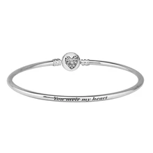Браслет Moments серебро 925 ювелирные изделия Pulseras mujer сердце зимы застежка браслет с шармом женские украшения
