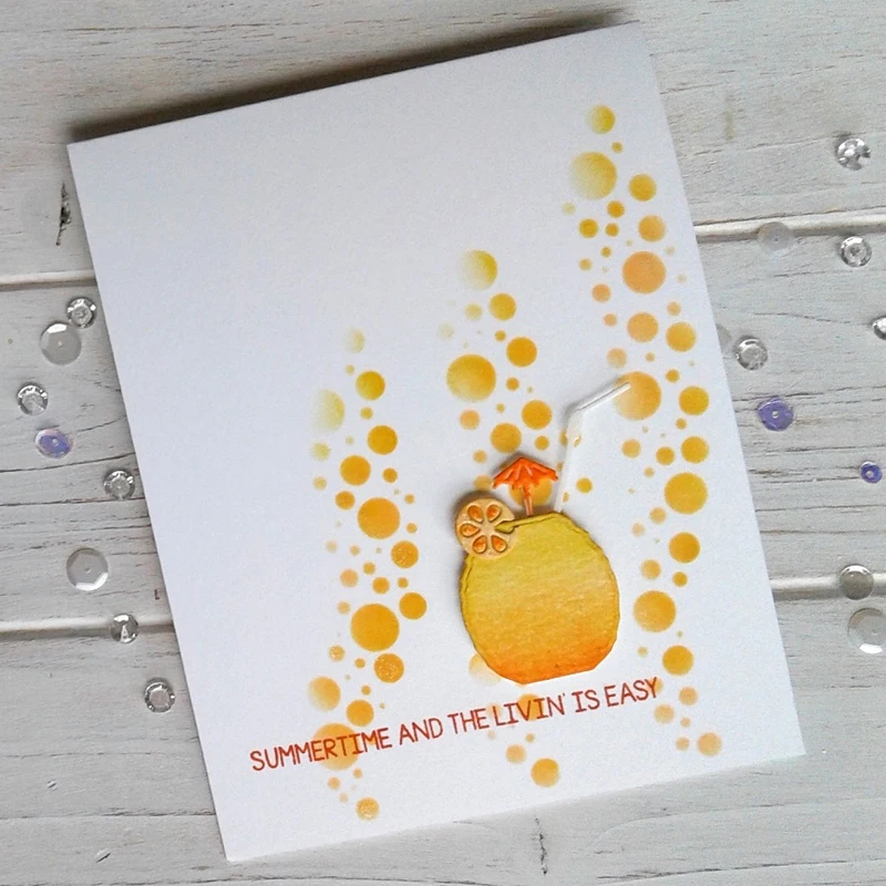 

New Bubbly Stencil for DIY Scrapbooking Embossing Paper Cards Making Decorative Crafts Plastic Drawing Sheets Template 6x6inches