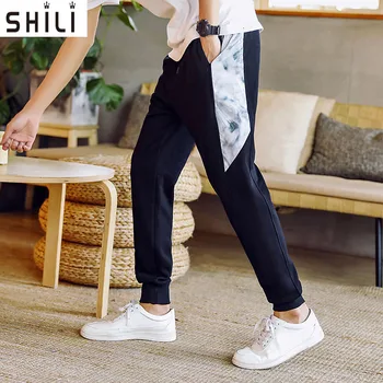 

Brand Casual Joggers Pants Men Elastic Trousers Style Pants Mens Leggings loose elastic casual streetwear sweatpants pants