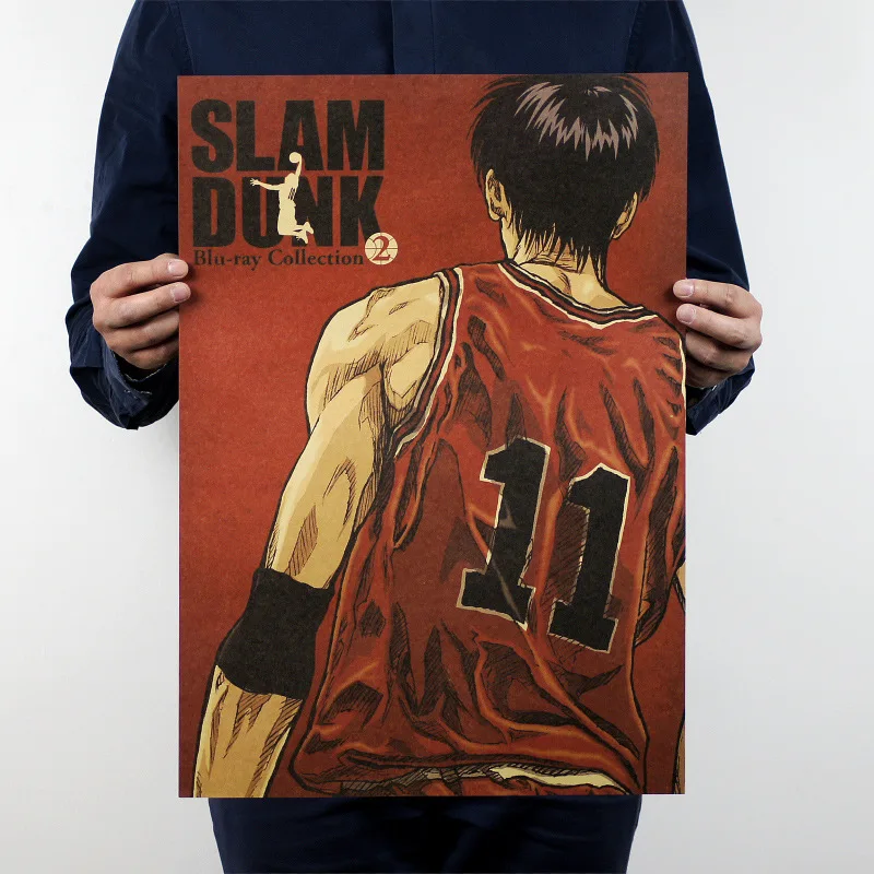 SLAM DUNK/Hanamichi Sakuragi/классический японский мультфильм комикс/крафт бумага/бар