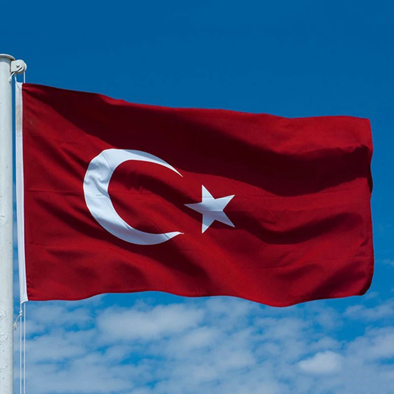 

1 Pcs Polyester 90*150cm 3*5ft Turkey Flag National Flags
