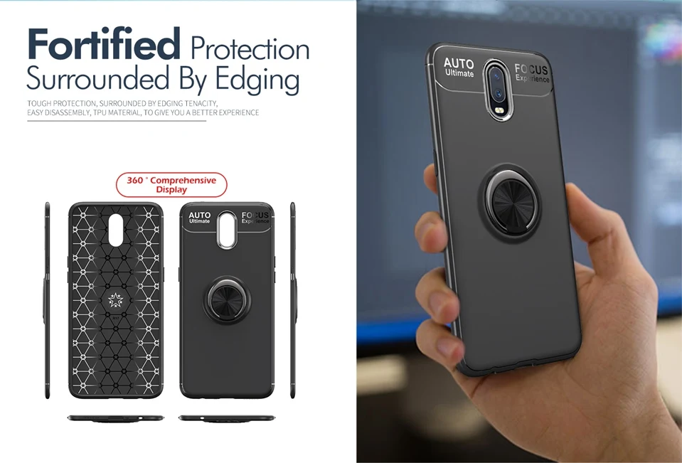 Oneplus6t Ring Case For Oneplus 6t Coque Soft Silicone Magnetic Holder Stand One Plus 6t Case For Oneplus 6 t 6 6t Cover Luxury  (12)