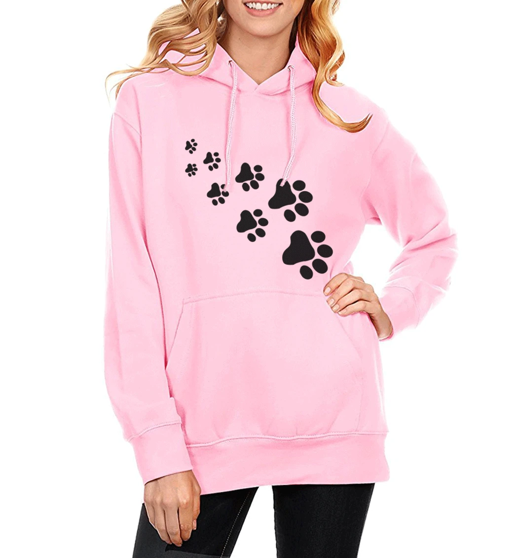 CAT PAWS Print Kawaii Fashion Streetwear Hipster 2017 Spring Winter