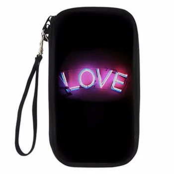 

Noisydesigns Women Wellet Case 3D character love personality Passport Cover Durable Bag Card ID Holders Card Case