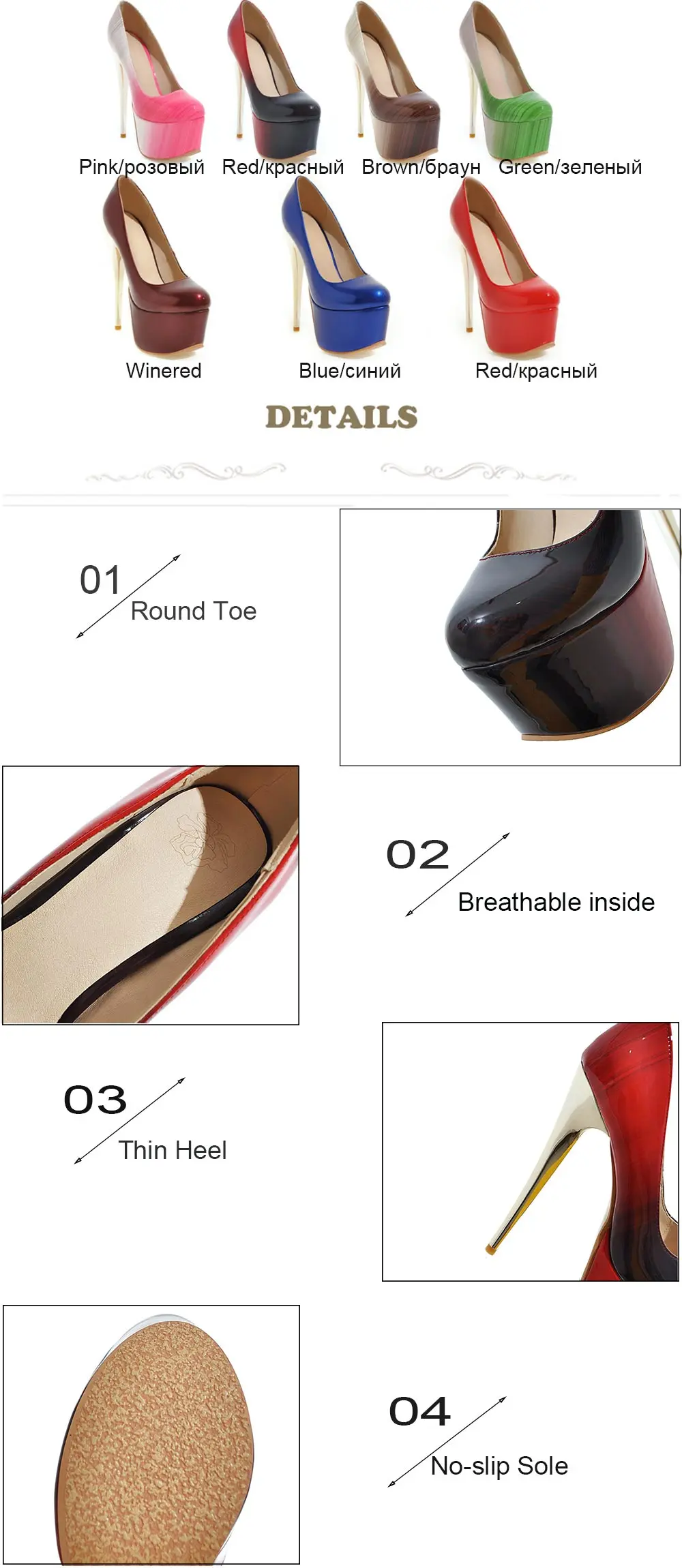 SGESVIER/пикантная обувь на платформе; женские туфли-лодочки с круглым носком на ультравысоком тонком каблуке; обувь для вечеринок на шпильке; Размеры 30-48; OX335