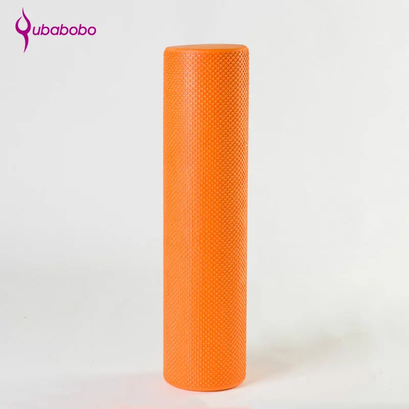 [QUBABOBO] 60 см* 15 см, пенопластовые блоки для пилатеса, фитнес-ролик, оборудование для спортивных тренировок, массажный ролик для физиотерапии - Цвет: Оранжевый